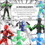 Juego luminoso de 13 figuras de acción, 6 figuras de acción de robo...