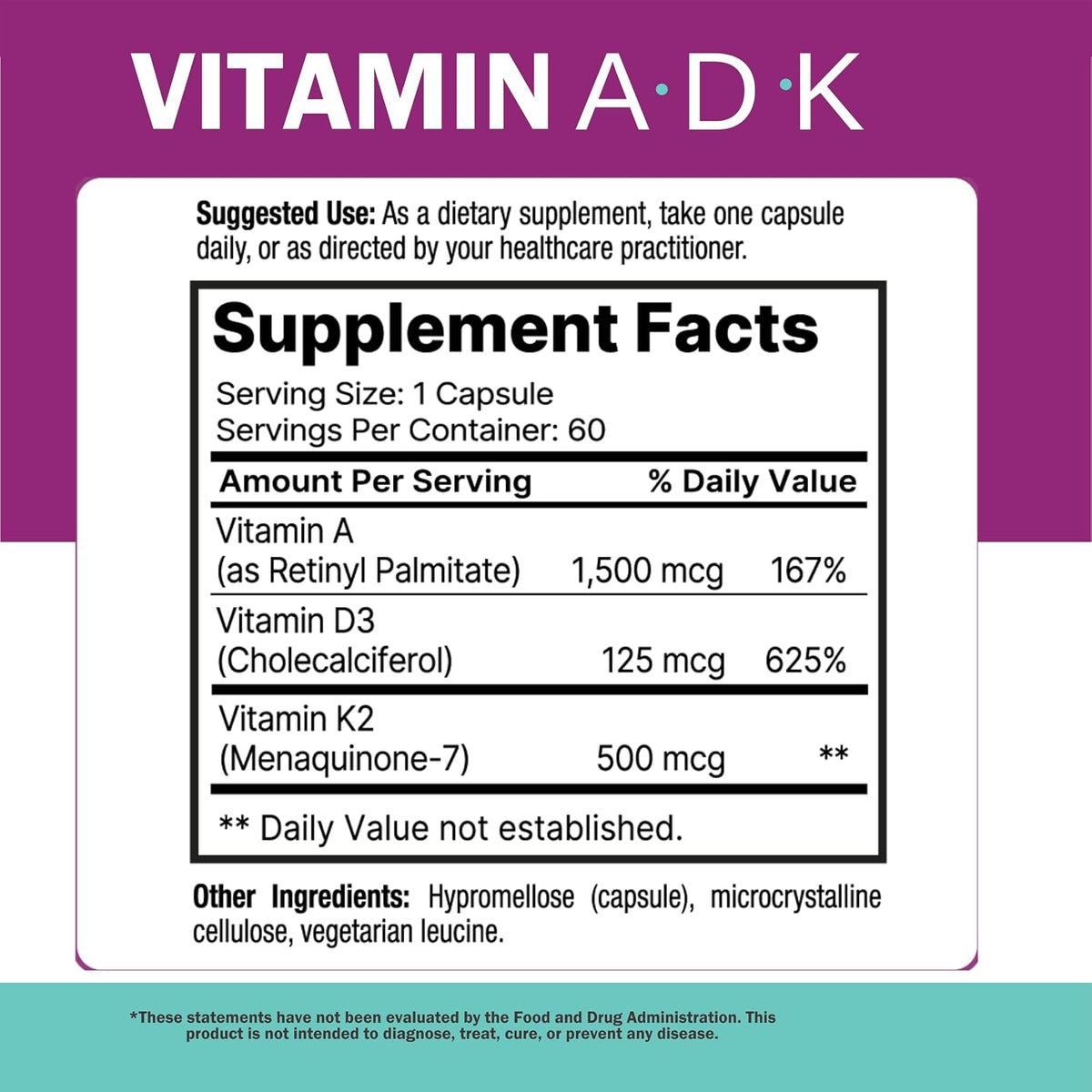 NatureGenX ADK Suplemento vitamínico \u2013 Salud ósea mejorada con...