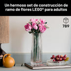 LEGO Botanicals 10374 - Ramo de rosas artificiales, bloques de cons...
