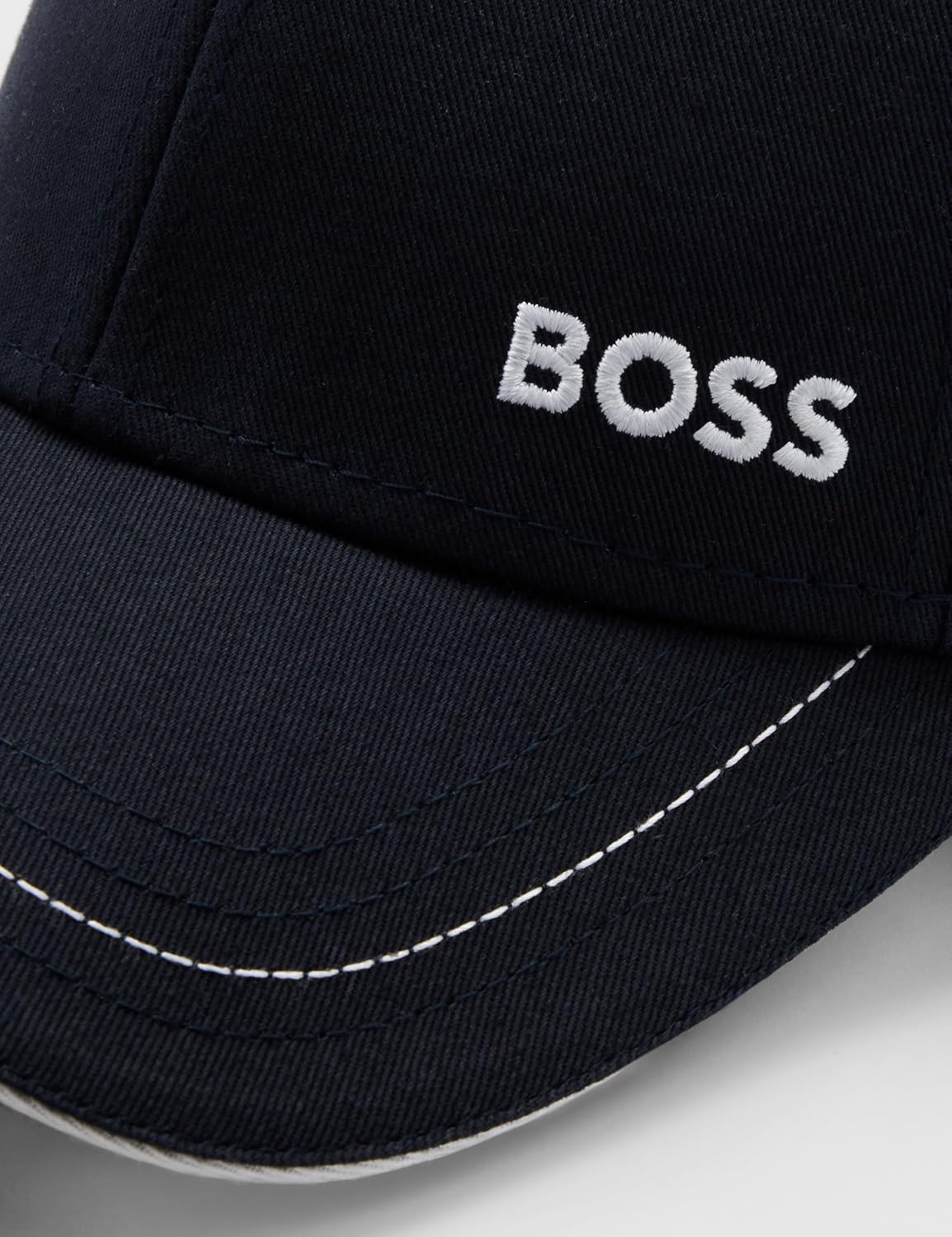 Gorra de sarga con logotipo audaz de BOSS para hombre
