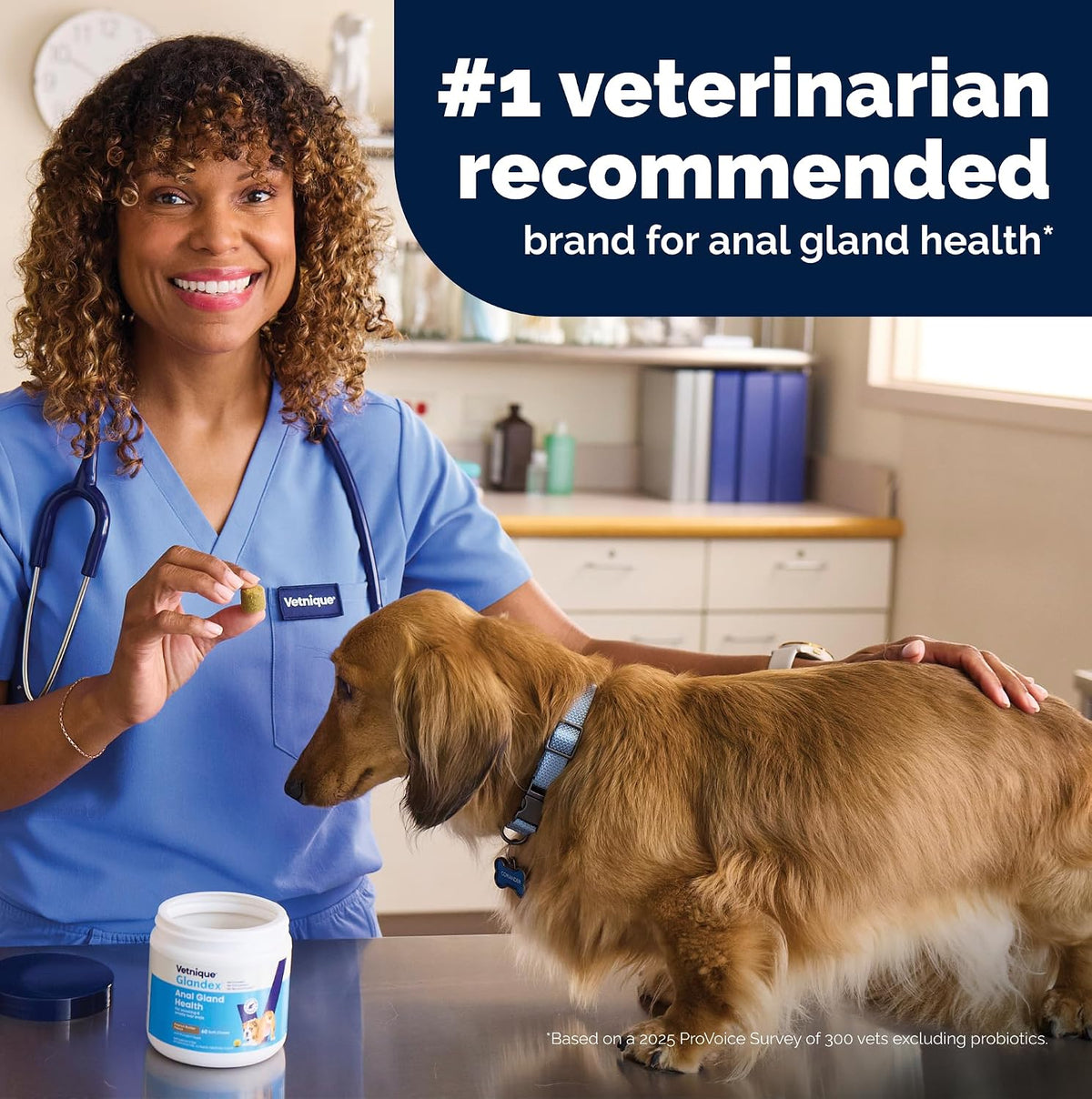 Vetnique Glandex - Masticables anales para perros, 60 unidades, cal...