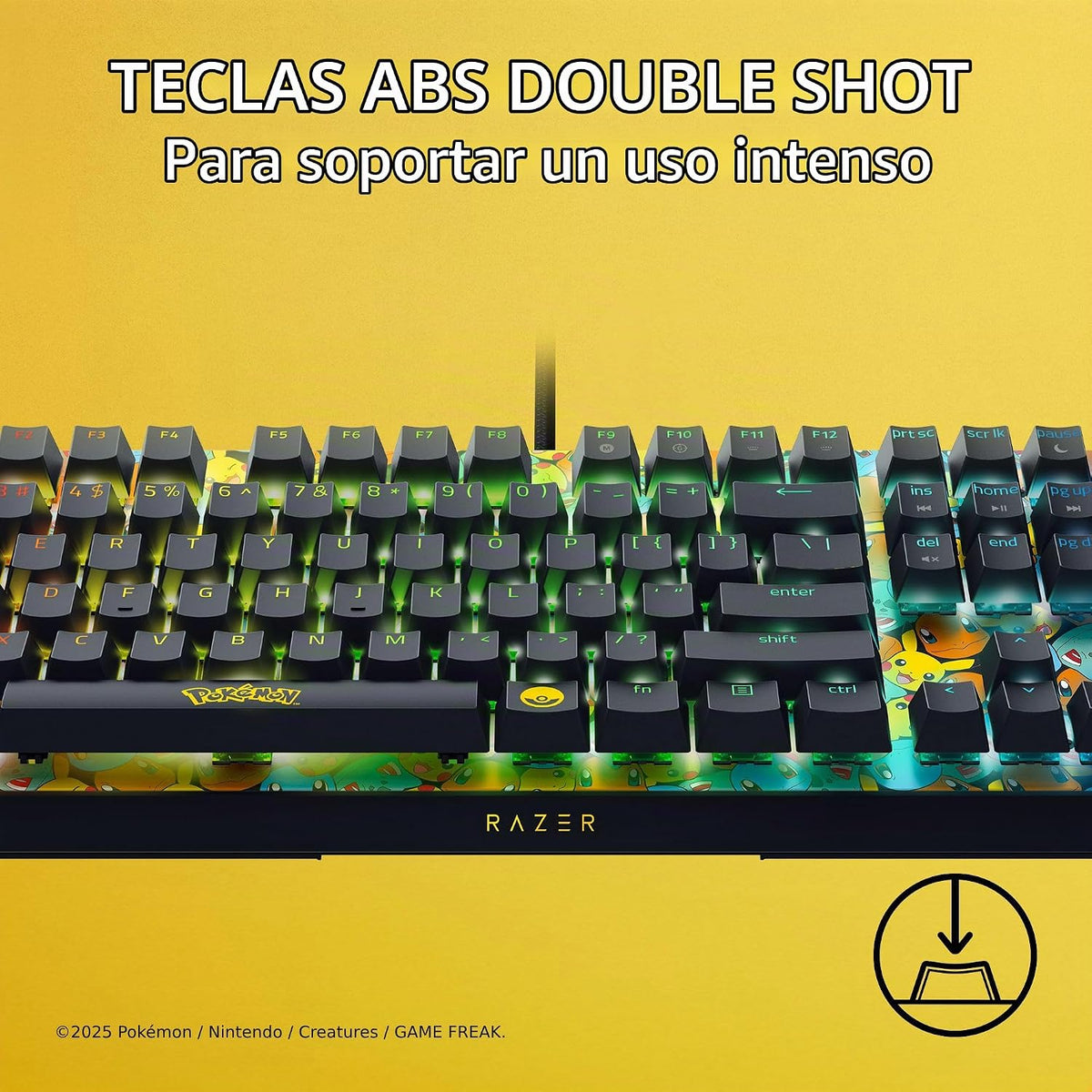 Teclado mecánico para juegos Razer BlackWidow V4 X, edición Pokémon...