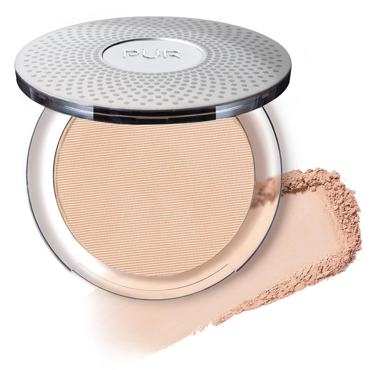 Base de maquillaje mineral prensada 4 en 1 PÜR con SPF 15