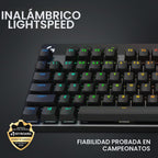 Teclado inalámbrico para juegos Logitech G PRO X TKL Lightspeed (li...