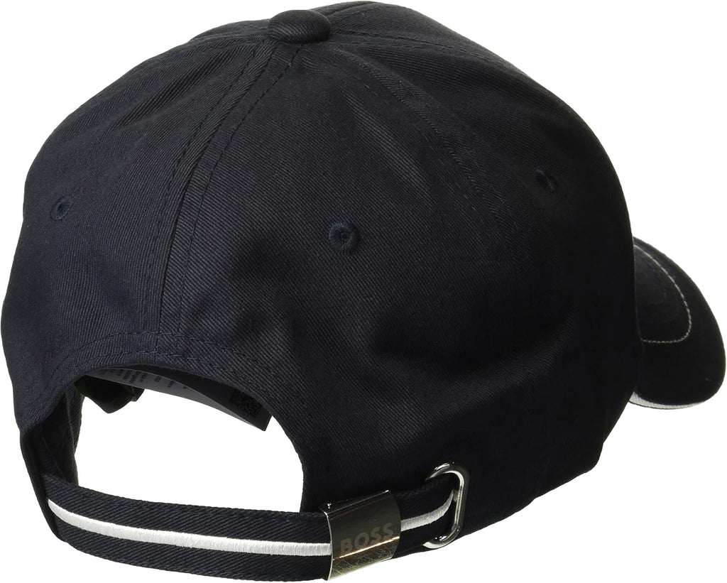 Gorra de sarga con logotipo audaz de BOSS para hombre