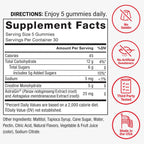 Force Factor Gomitas de monohidrato de creatina, certificado NSF |...