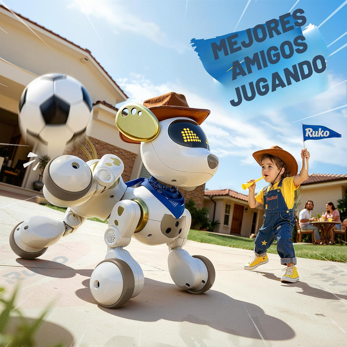 Ruko 18011 Robot Perro Inteligente, Interactivo Cachorro Mascota co...