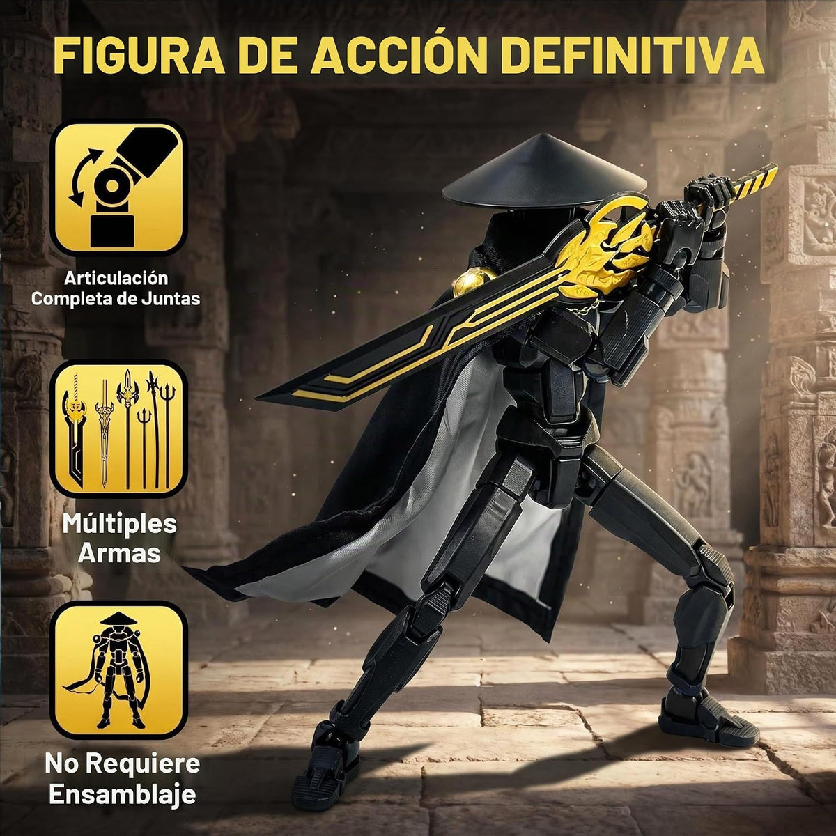 Dumwick Titan 13 - Figura de acción de robot simulado impreso en 3D...