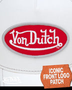 Von Dutch - Gorra de camionero unisex - Visera curva con malla en l...