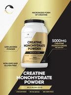 Carlyle Creatina Monohidrato Polvo 5000mg | 200 porciones | Sin sab...