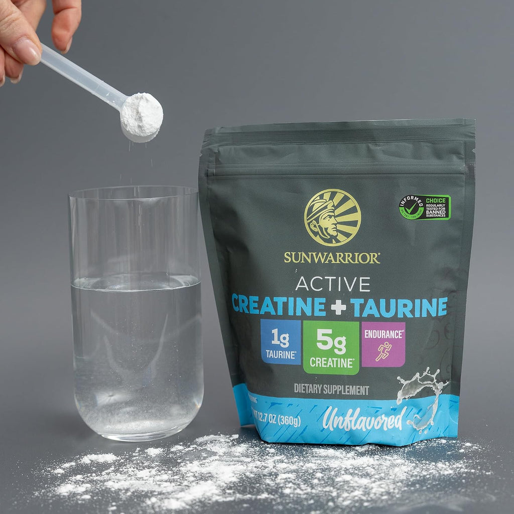 Suplemento de taurina monohidrato de creatina en polvo, sin sabor,...