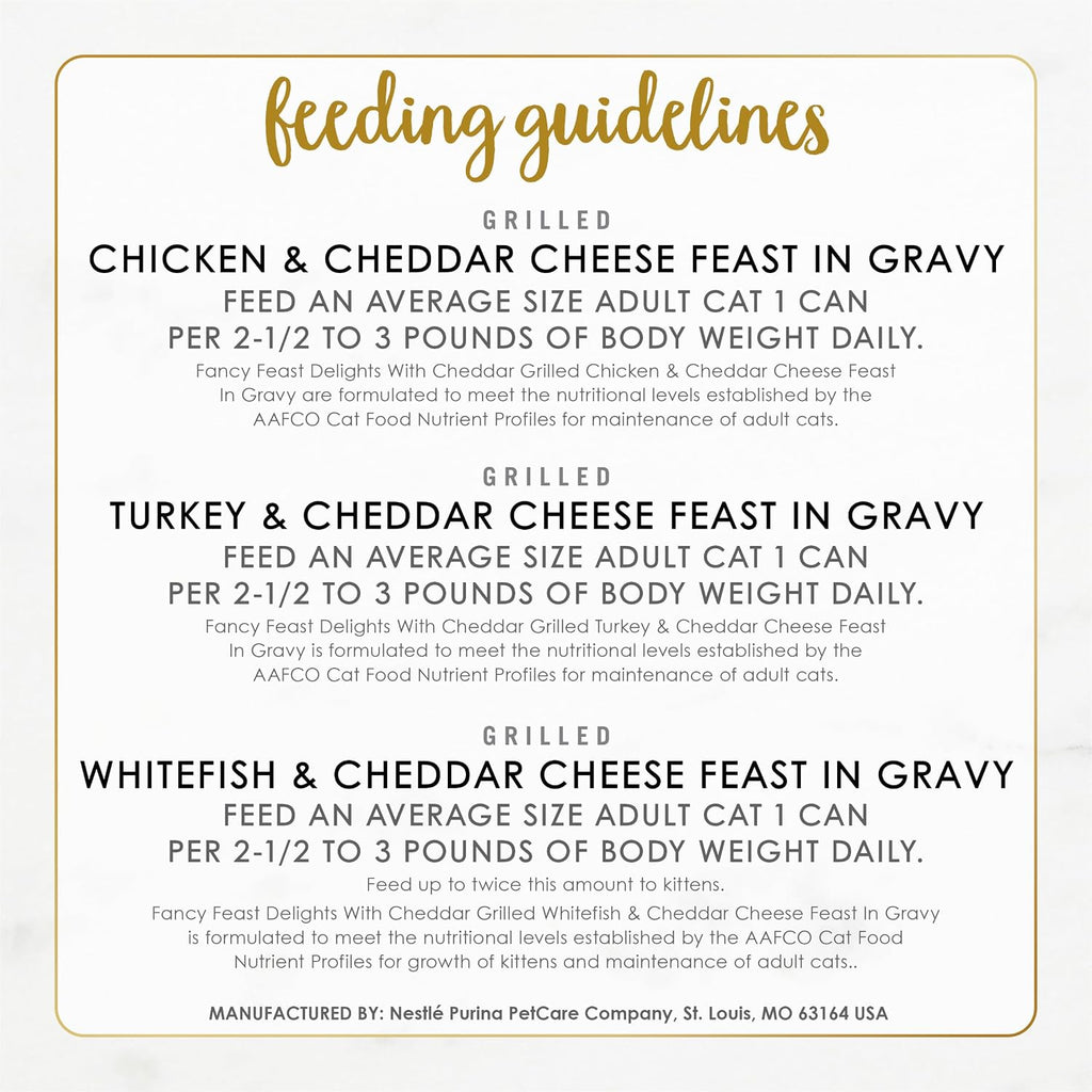 Purina Fancy Feast Delights with Cheddar - Alimento húmedo para gat...