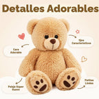 LotFancy Teddy Bear - Peluche de peluche suave de 15.0 in, color ma...