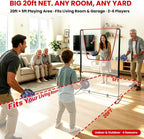 BACKYARD ALL-STARS Juego de remo con red, portátil para interior\/e...
