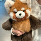 Peluche de panda rojo, juguete interactivo de peluche con piernas m...