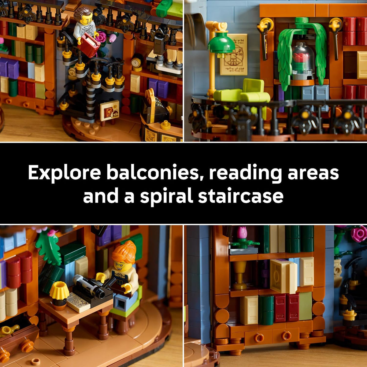 LEGO Librería Iconos: Book Nook 11379 | Decoración de estante para...