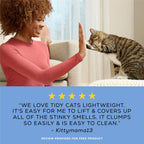 Purina Tidy Cats - Arena para gatos ligera, libre y limpia, sin per...