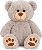 LotFancy Teddy Bear - Peluche de peluche suave de 20.0 in, color gr...