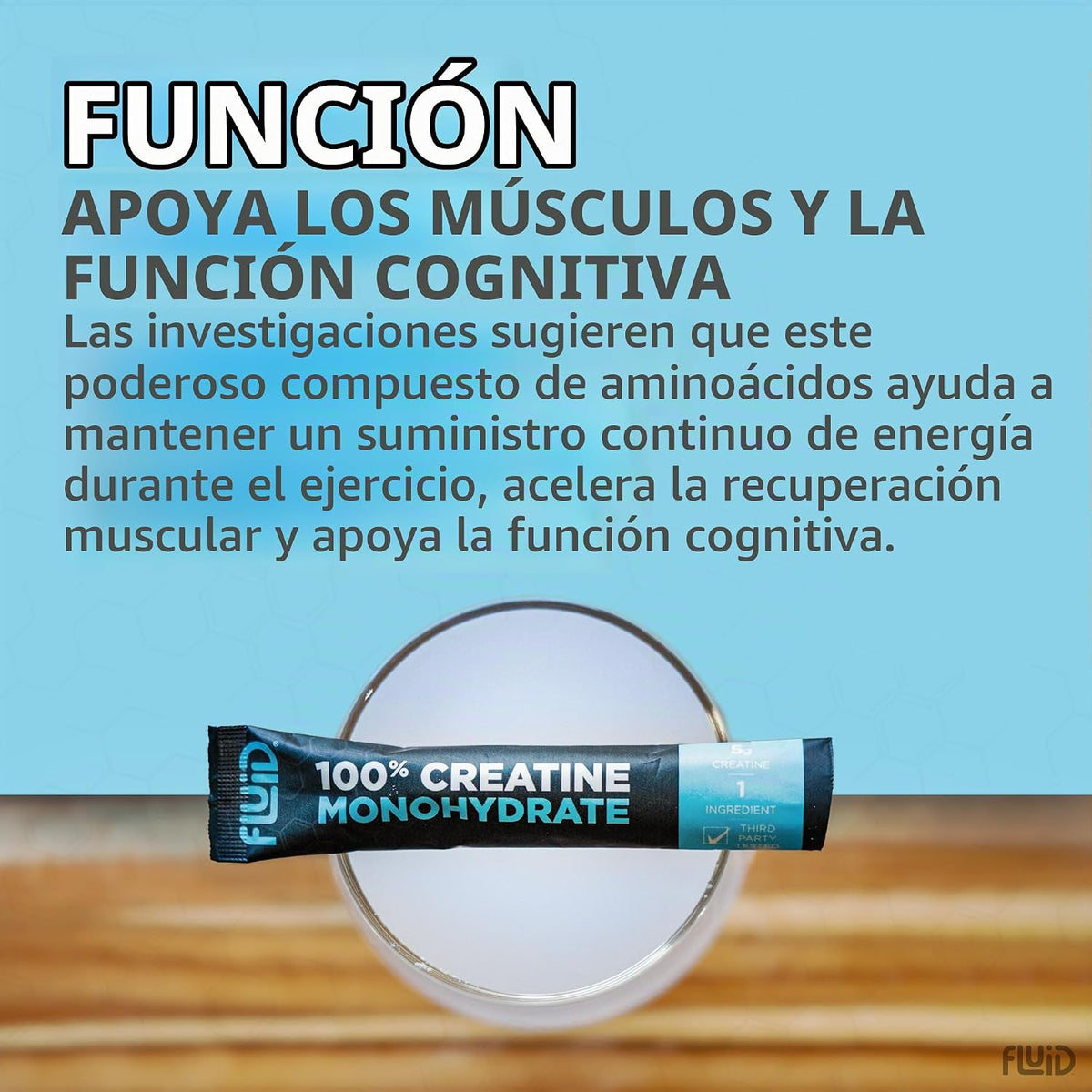 Creatina fluida: certificación deportiva informada | Polvo de monoh...