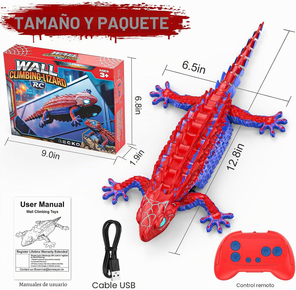 Loueouv Gecko de escalada de pared a RC, robot de control remoto re...