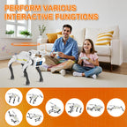 Dingdongwu - Perro robot con garra - Mascota STEM interactiva con c...