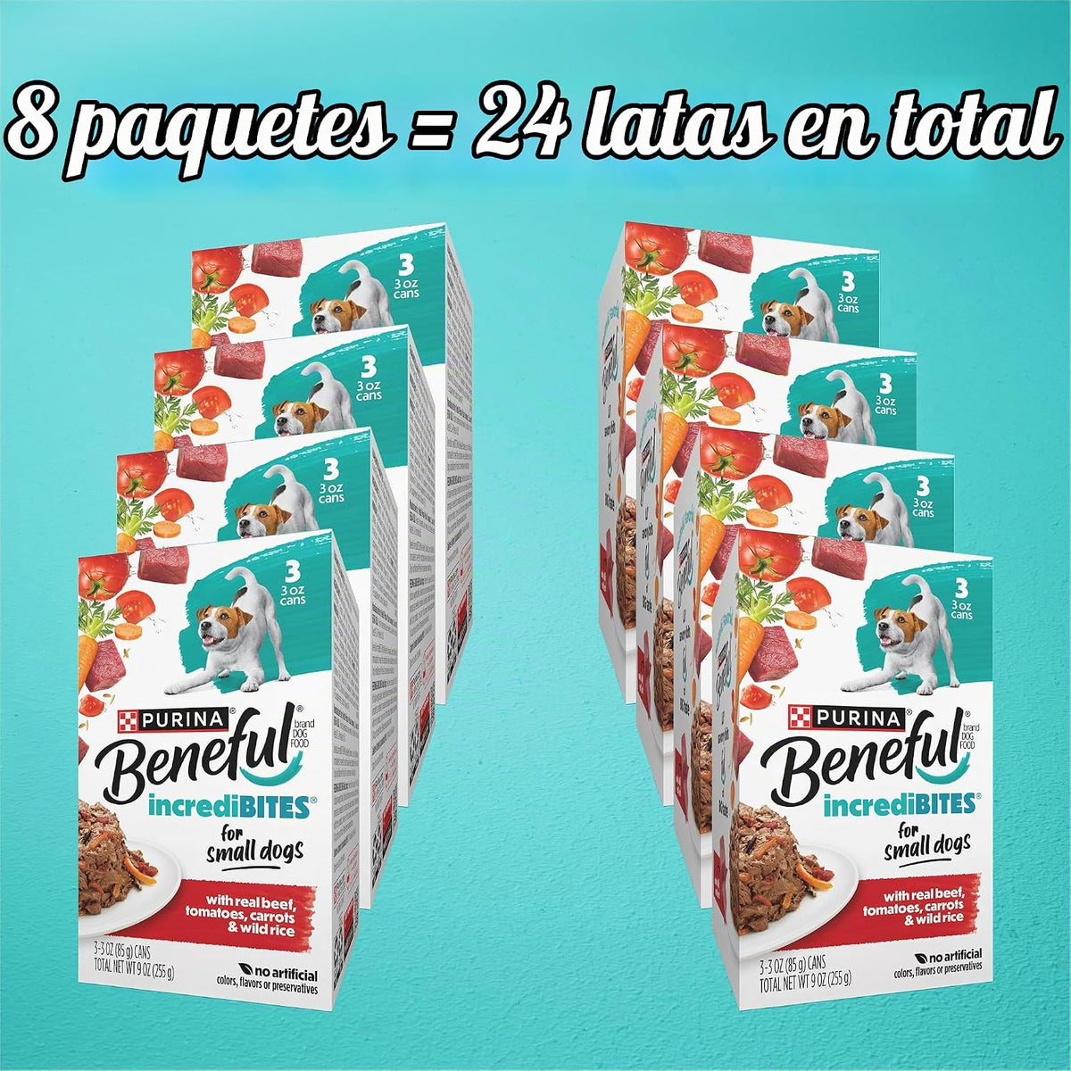 Purina Beneful IncrediBites - Alimento húmedo pequeño para perros e...