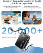 TRKOY Banco de energía de 20000 mAh, cargador portátil de carga ráp...