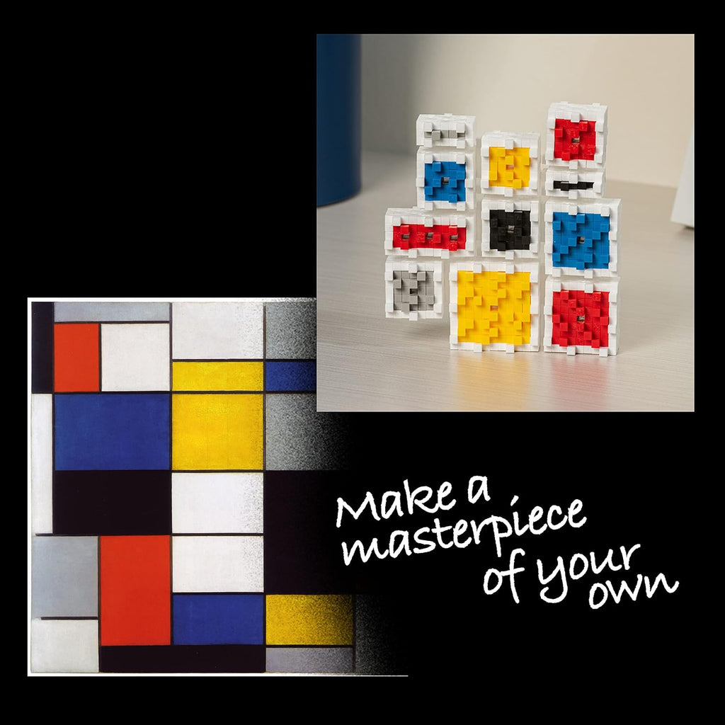 PLUS PLUS Inspirado, Mondrian Composición A, Historia del Arte Jueg...
