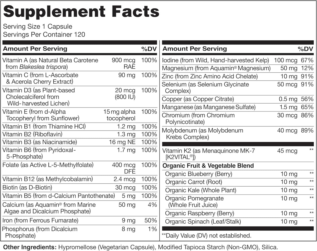 Naturelo Multivitamina de un día para mujeres, 1 | Energy Support,...