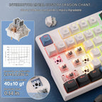 Redragon K668 Teclado para juegos RGB con cable intercambiable en c...
