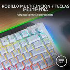 Razer BlackWidow V4 75% Teclado mecánico para juegos, táctil naranj...