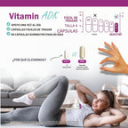 NatureGenX ADK Suplemento vitamínico \u2013 Salud ósea mejorada con...