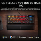 CORSAIR Vanguard 96 Teclado mecánico con cable para juegos - Negro...
