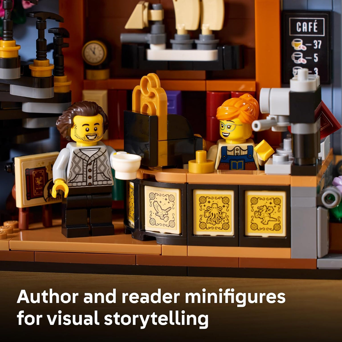 LEGO Librería Iconos: Book Nook 11379 | Decoración de estante para...