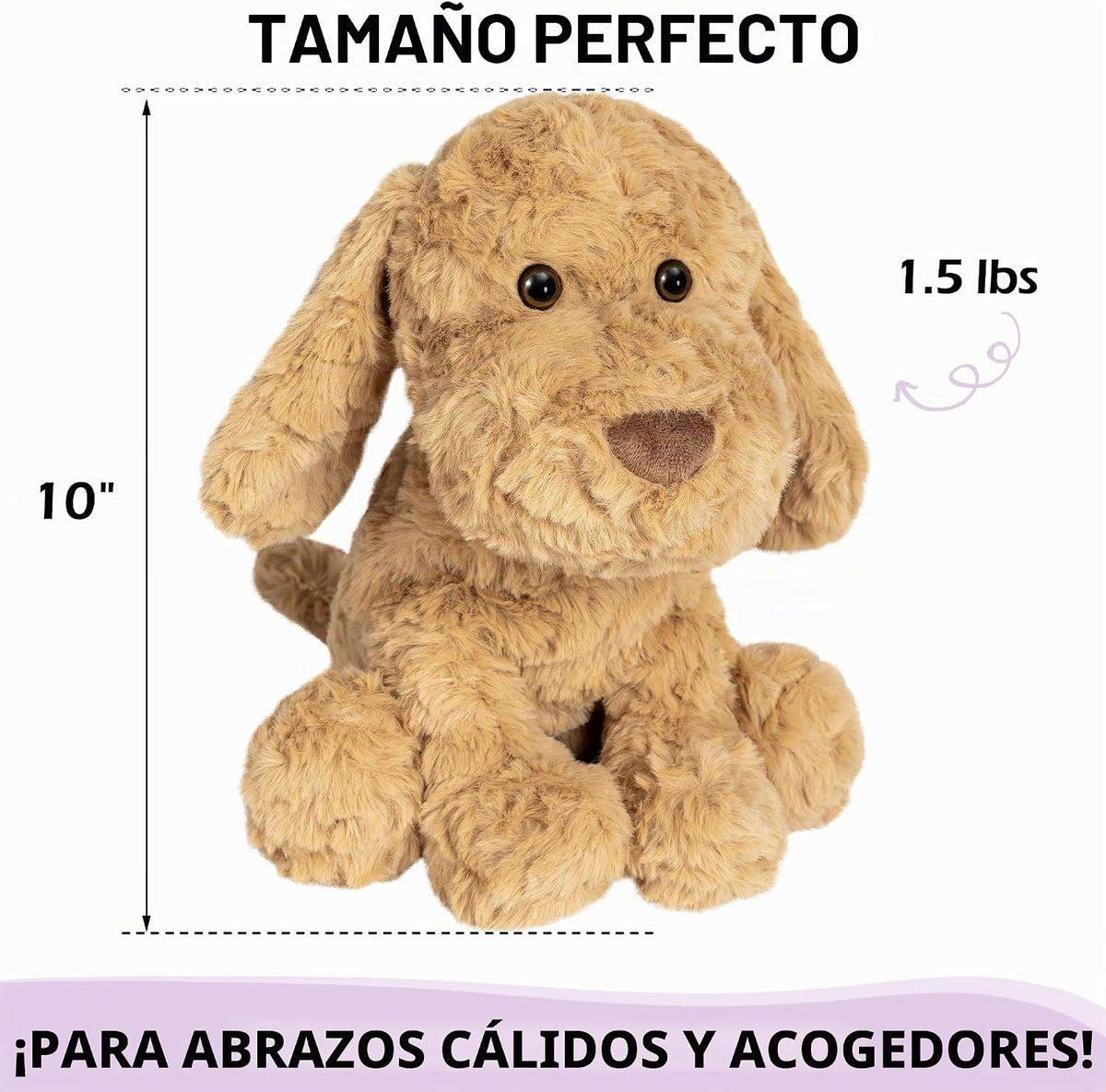 Goldendoodle - Animal de peluche para perro caniche para microondas...