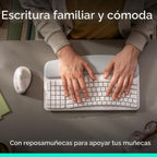 Logitech Wave Keys & Lift Vertical Mouse Combo ergonómico inalámbri...