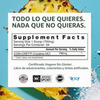 CON-CRET Creatina HCl en polvo para mujeres y hombres, piña, 64 por...