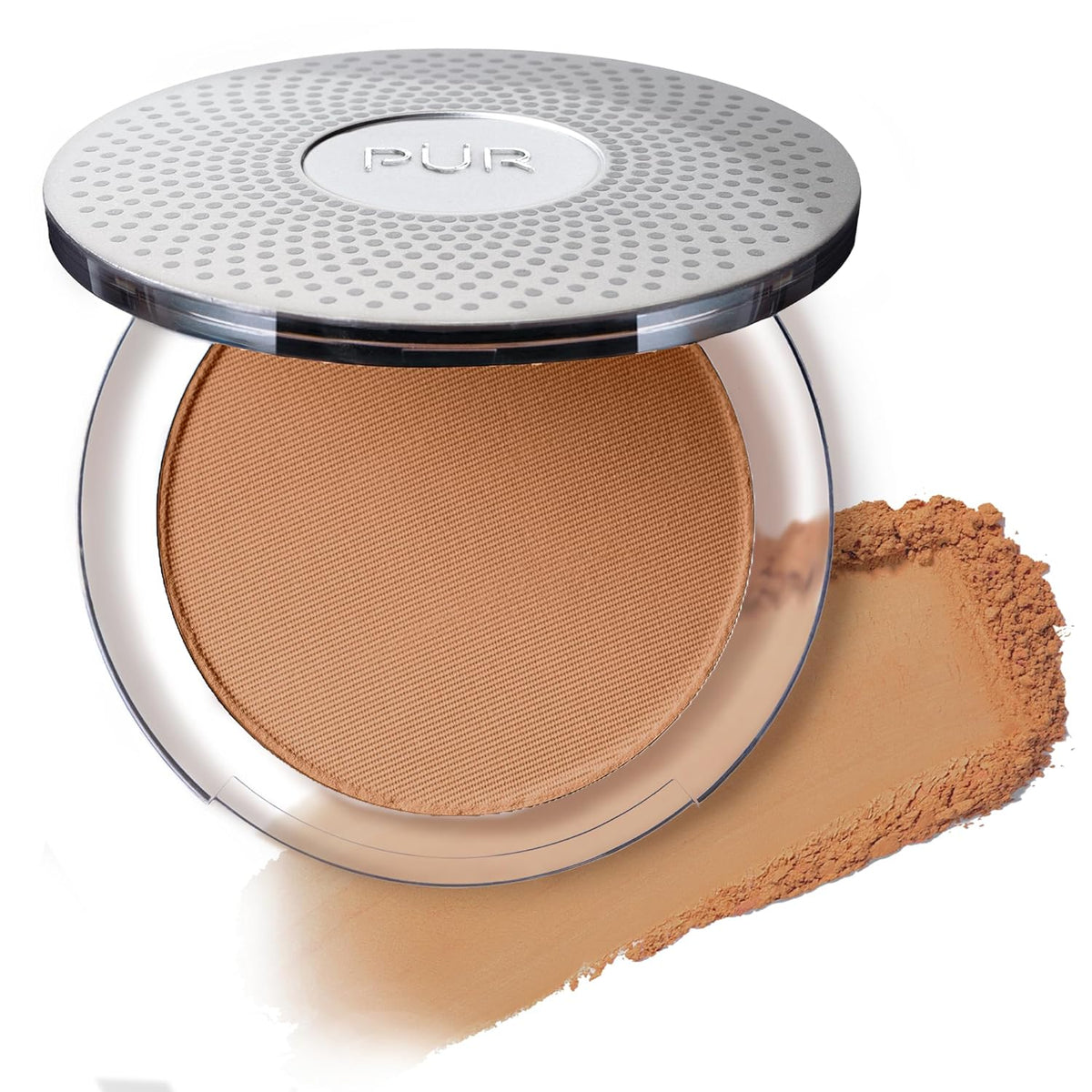 Base de maquillaje mineral prensada 4 en 1 PÜR con SPF 15