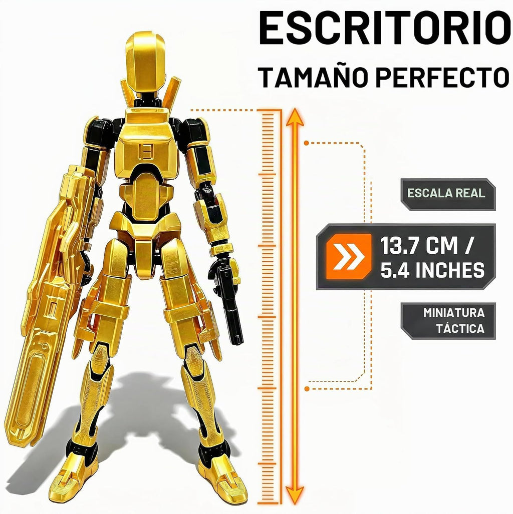 Titan 13 - Juego de figuras de acción de robot simulado multiarticu...
