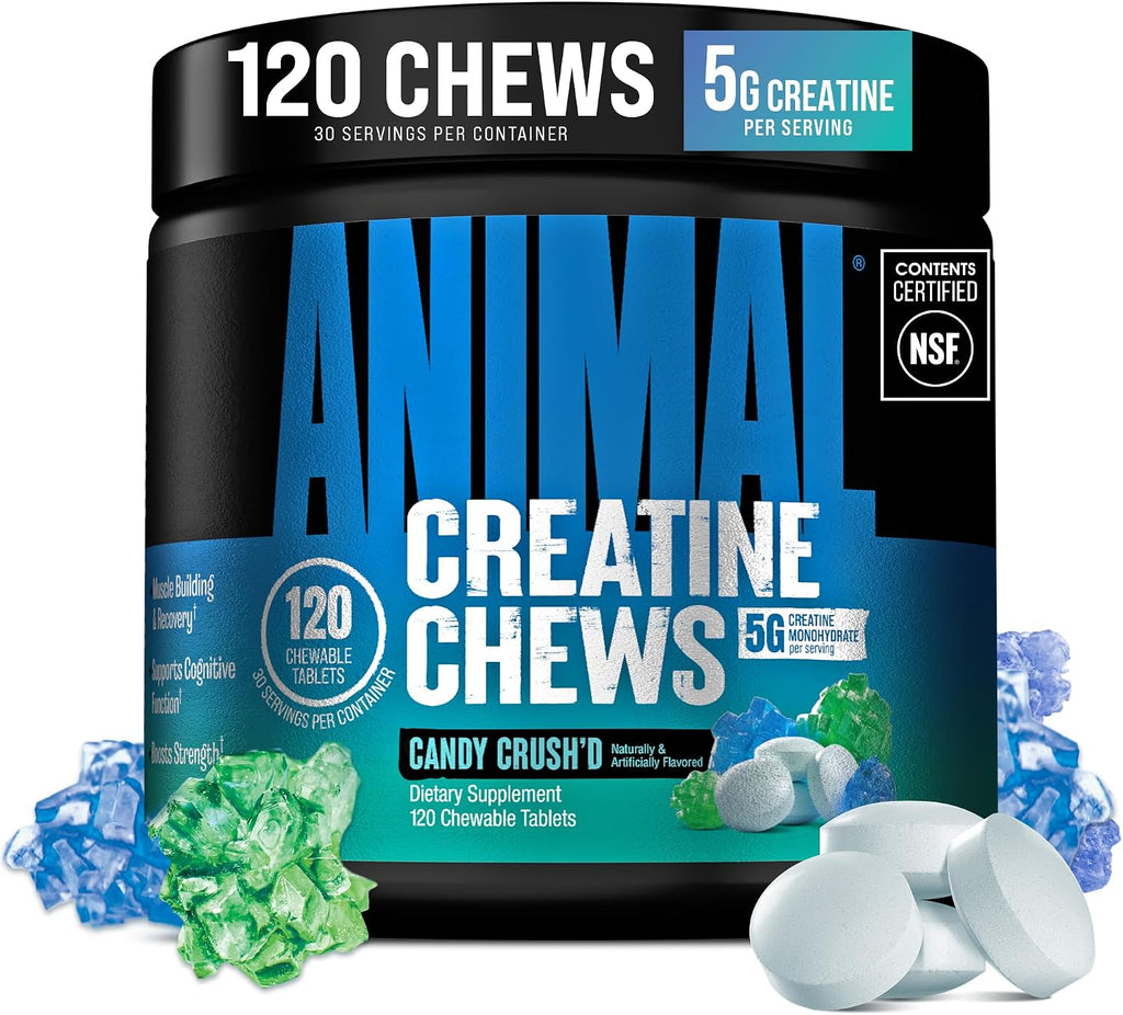 Animal Gomitas de Creatina \u2013 Tabletas masticables mejoradas de...