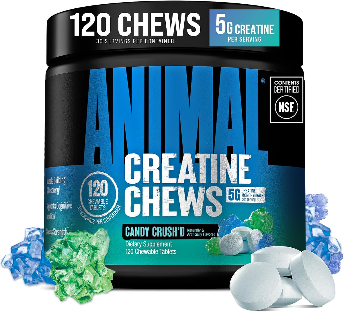 Animal Gomitas de Creatina \u2013 Tabletas masticables mejoradas de...