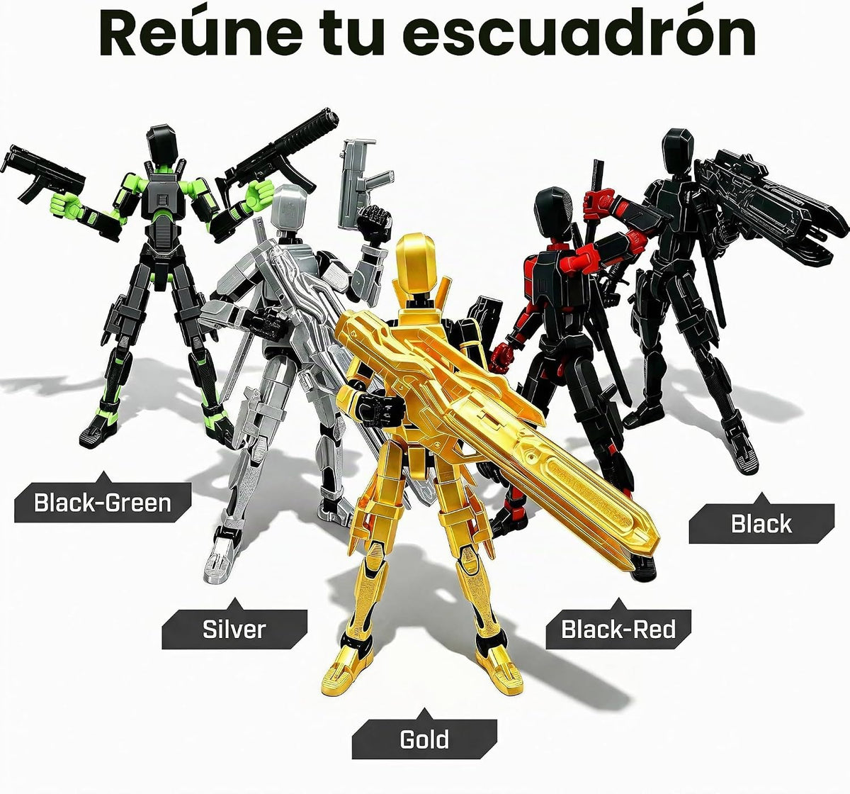 Titan 13 - Juego de figuras de acción de robot simulado multiarticu...