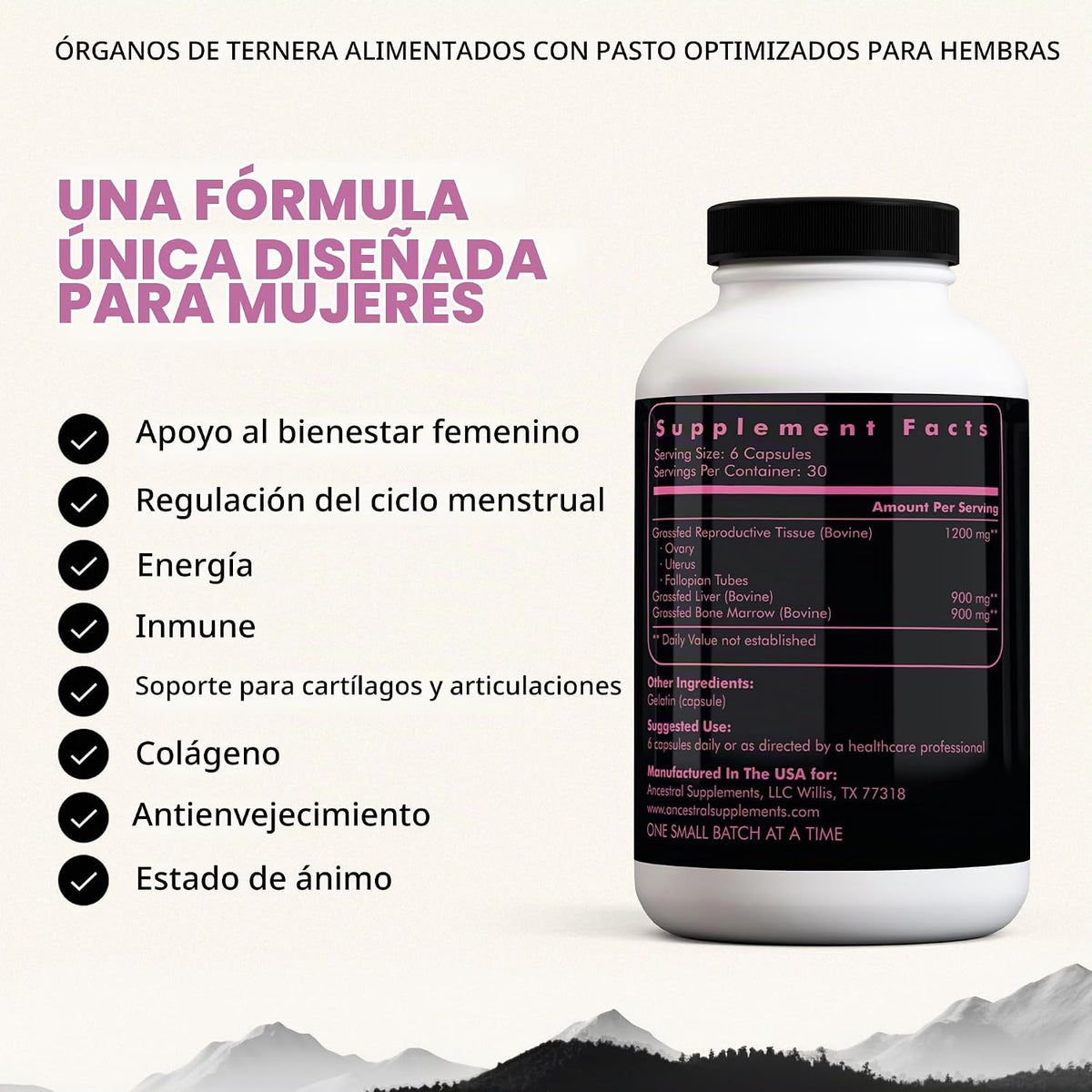Ancestral Supplements Suplemento de órgano de carne primaria para m...