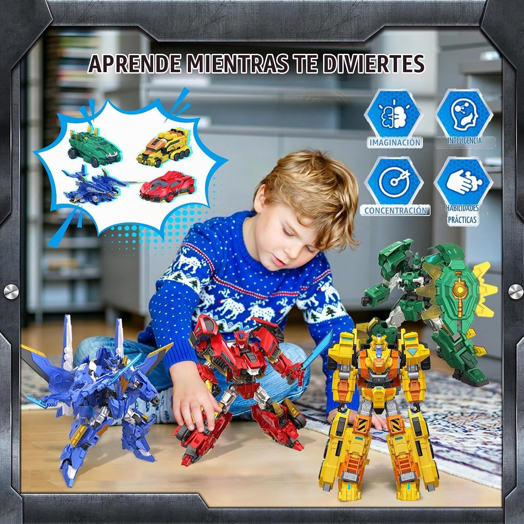 QUANTUM HEROES DINOSTER Robot Frost Zetawing 2 en 1: más de 30 | El...