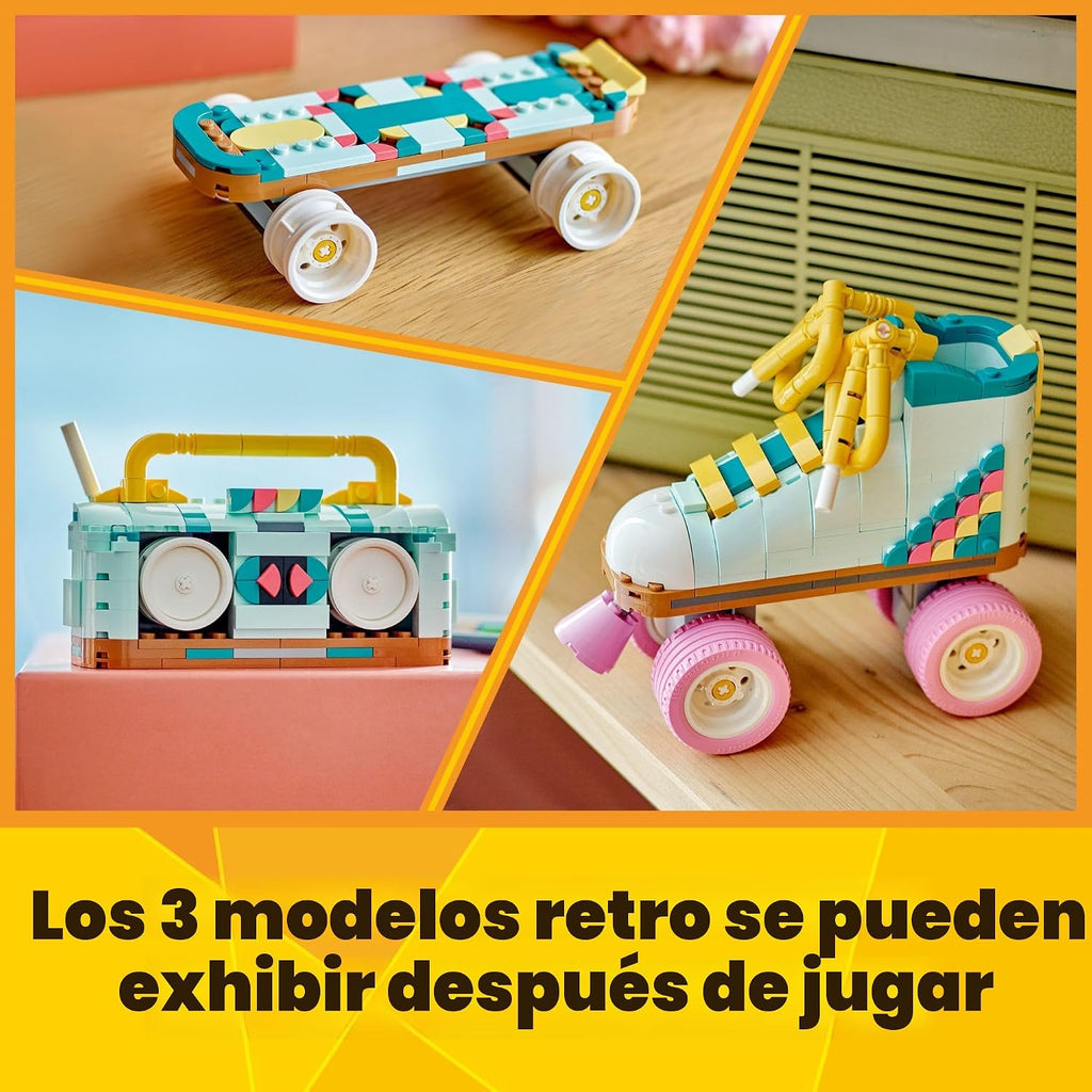 LEGO Creator 31148 - Kit de construcción de patines retro 3 en 1, s...