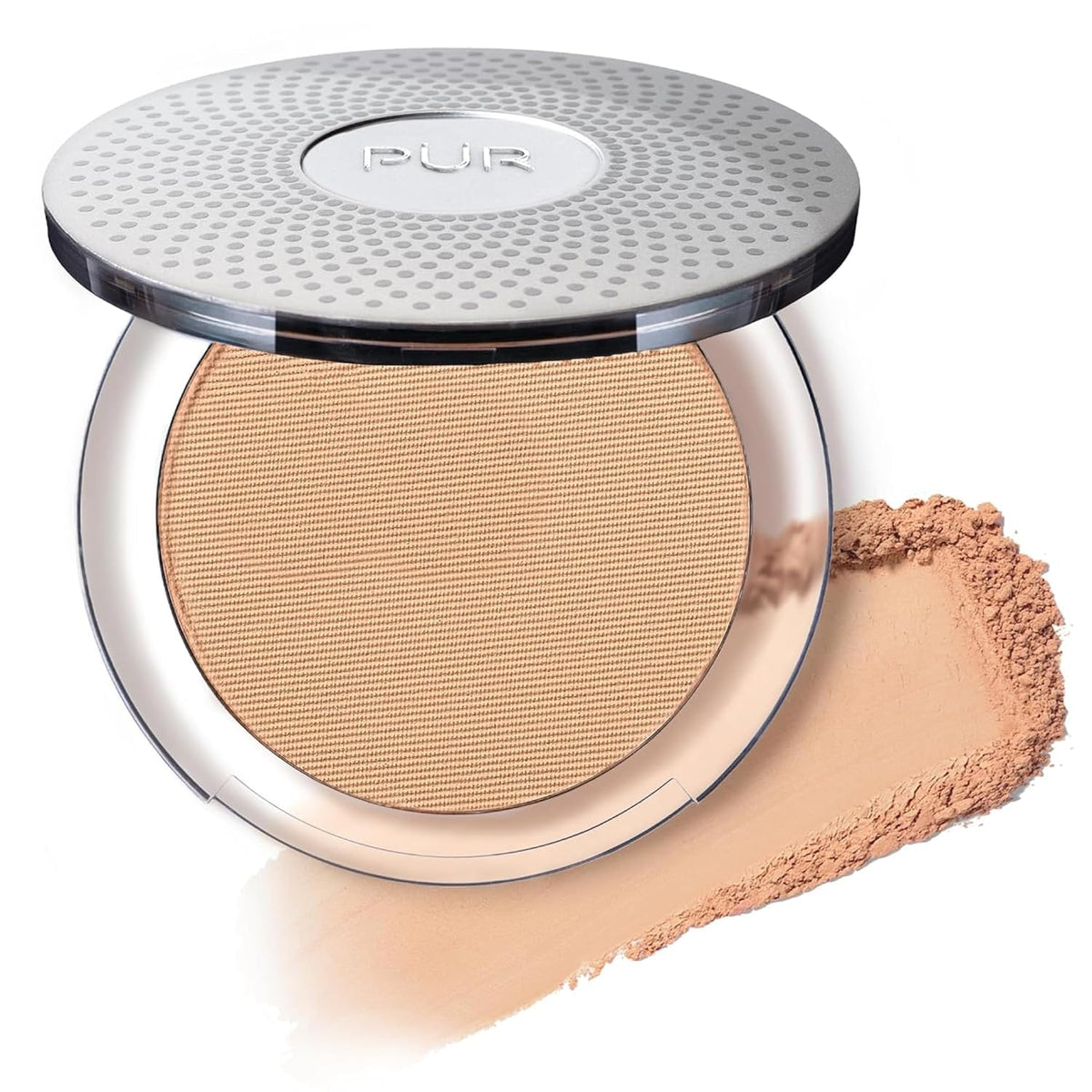 Base de maquillaje mineral prensada 4 en 1 PÜR con SPF 15