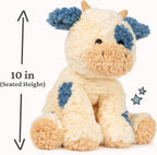 GUND Cozys Collection Vaca juguete sensorial de peluche de 10 pulga...