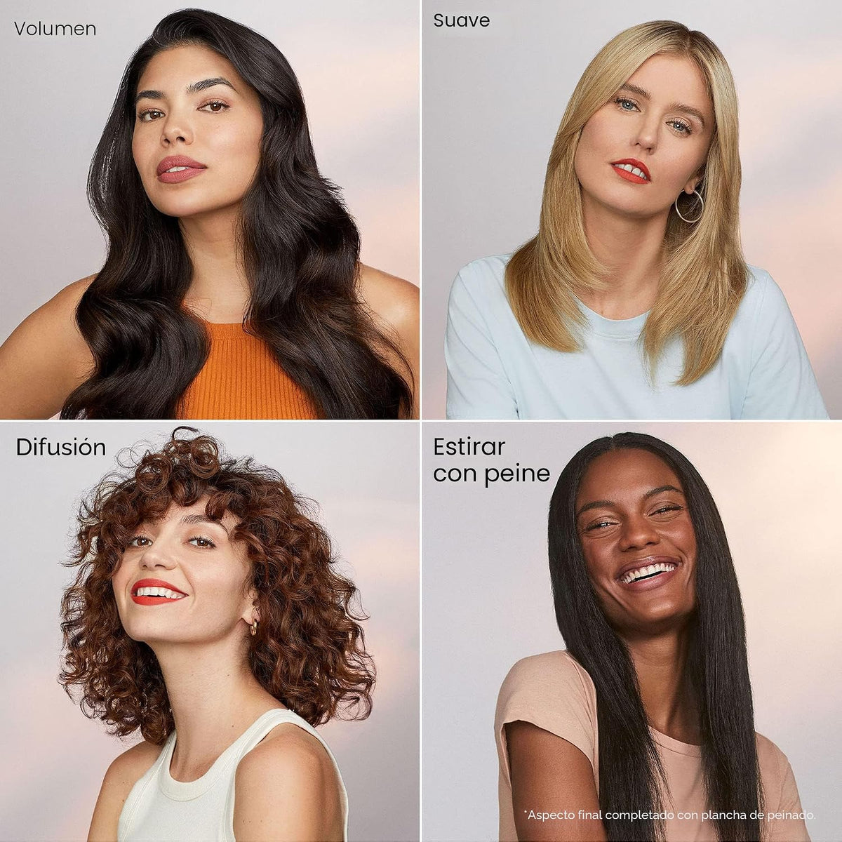 Set de peinado y secador de pelo iónico T3 AireLuxe, secador profes...