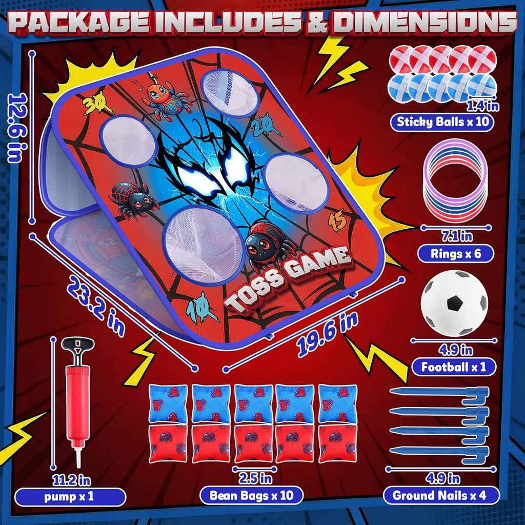 Juego de lanzamiento de puf para niños – Tablero Cornhole juguetes...