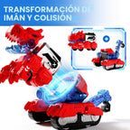 iPlay, iLearn Kids Dinosaurio Transformar Robot Juguete Magnético C...